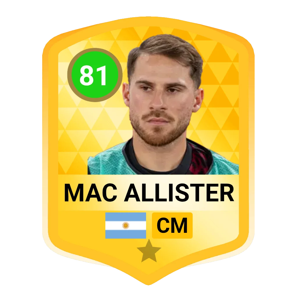 Alexis Mac Allister DLS 26 Card